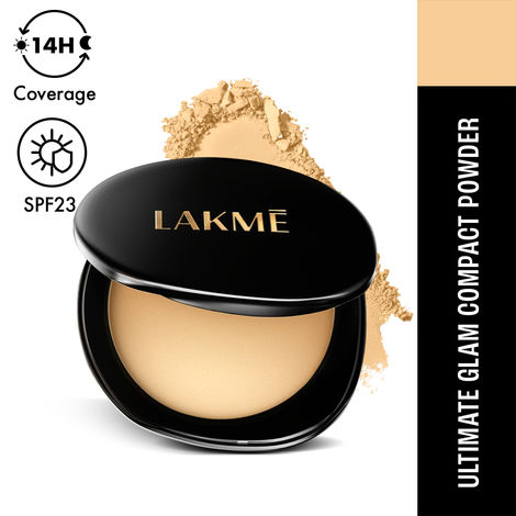 Buy Lakme Ultimate Glam Compact, Skin Lightening Compact Powder with Vitamin B3, 01 Ivory Fair 8 gm-Purplle