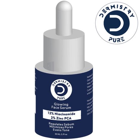 Buy Dermistry Pure 12% Niacinamide 2% Zinc Face Serum Reduces Oil Controls Sebum Blemishes Minimize Pores & Evens Tone, Removes Dark Spots Skin Lightening Brightening Glowing Repair Acne Marks Scars & Pimples UV Protection - 30 ml-Purplle