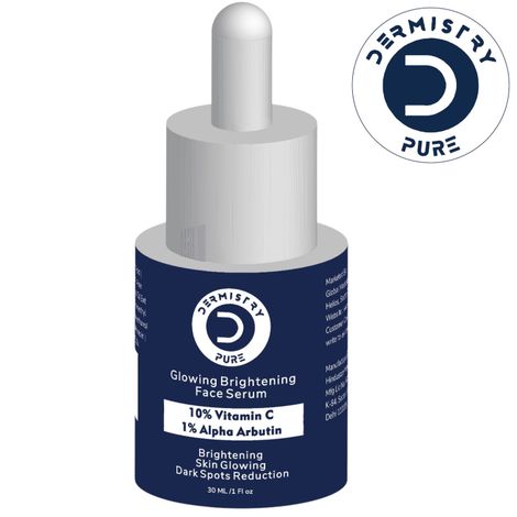 Buy Dermistry Pure 10% Vitamin C 1% Alpha Arbutin Skin Whitening Lightening Brightening Instant Glowing Fairness Face Serum for Removes Dull Skin Pigmentation Dark Spots Correcting Skin Radiance Repair Sun Damage 30 ml-Purplle
