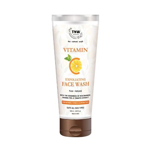 Buy TNW The Natural Wash Vitamin C Exfoliating Face wash For Refreshed Toned & Glowing Face - (100 ml)-Purplle