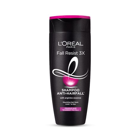 Buy L'Oreal Paris Anti-Hair Fall Shampoo, Reinforcing & Nourishing for Hair Growth, For Thinning & Hair Loss, With Arginine Essence and Salicylic Acid, Fall Resist 3X, 180 ml-Purplle