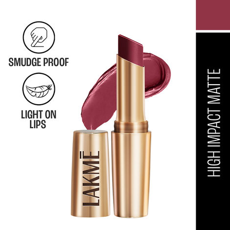 Buy Lakme 9to5 Powerplay Primin gm Matte Lipstick, Lasts 16hrs, Maroon Mix, 3.6 gm-Purplle