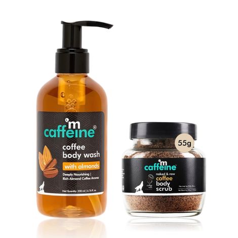 Buy mCaffeine Daily Essential Pack (Coffee Body Wash 200ml + Coffee Body Scrub 55gm)Combo of 2-Purplle