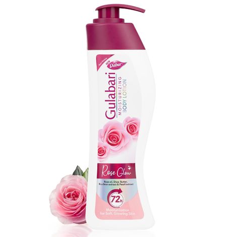 Buy Dabur Gulabari Moisturizing Body Lotion - 400 ml | For Dry & Dull Skin | Made with 100% Organic Rose Oil | Dermatologically Tested | Paraben Free-Purplle