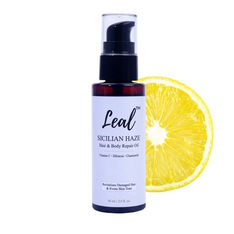 Buy Leal Sicilian Haze Hair and Body Oil - Nourishing Hair Serum & Body Oil for Dry Skin | Hair Oil for Frizzy and Damaged Hair | Brightening Body Oil with Vitamin E for Radiant Skin, Stretch Marks & Pigmentation - 60 ml-Purplle