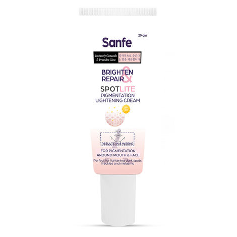 Buy Sanfe Dark Spot Corrector Cream Face, Armpits, Hands, Knees Rapid Tone Repair & Glow Skin Care 20 gm-Purplle