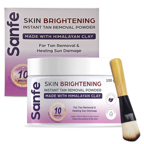 Buy Sanfe Skin Brightening Tan Removal Powder | For Smooth Silky Skin tan removal Detan pack 100 gm-Purplle