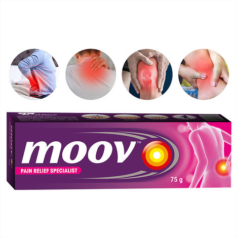 Buy Moov Instant Pain Relief Cream Regular Cream (75 gm)-Purplle