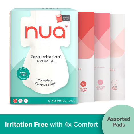 Buy Nua Complete Comfort Assorted Pads (with Disposal Covers), 12 pcs-Purplle