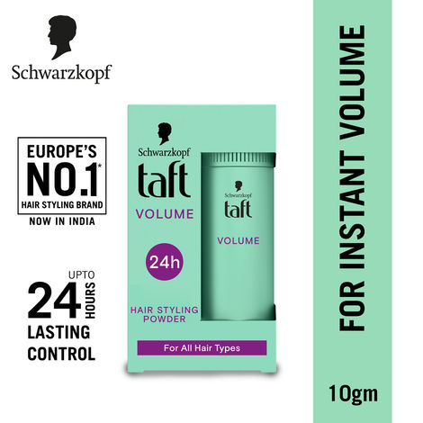 Buy Schwarzkopf TAFT Instant Hair Styling Volume Powder For Fuller Volume & Thickness, Lasts 24 Hrs-10 gm-Purplle