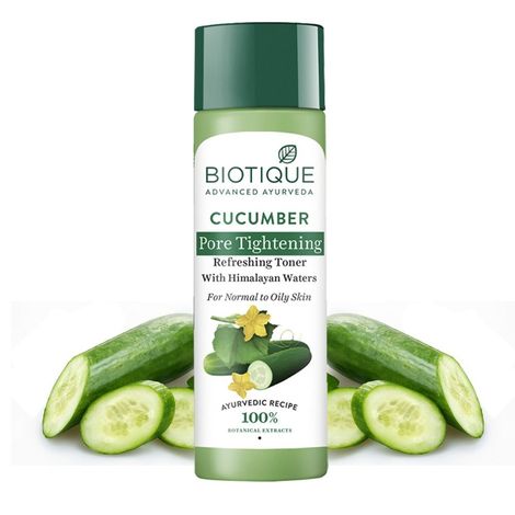 Buy Biotique Cucumber Pore Tightening Refreshing Toner (120 ml)-Purplle