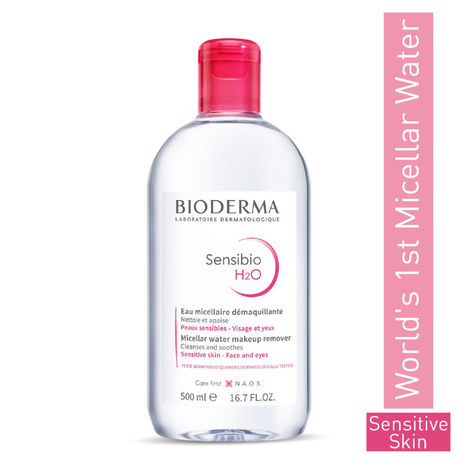 Buy Bioderma Sensibio H2o Micellar Water, Cleanser And Make Up Remover (500 ml)-Purplle