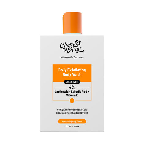Buy Chemist at Play Exfoliating Body Wash | Salicylic Acid, Vitamin E & Lactic Acid | Softens Skin (473 ml)-Purplle