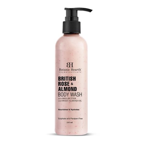 Buy Botanic Hearth British Rose & Almond Body Wash 245 ml-Purplle