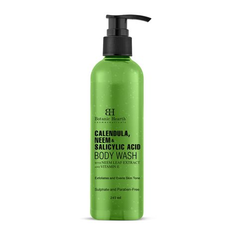 Buy Botanic Hearth Calendula , Neem and Salicylic Acid Body Wash 245 ml-Purplle