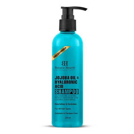 Buy Botanic Hearth Jojoba Hyaluronic Shampoo 200 ml-Purplle