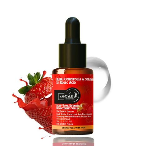 Buy Vandyke Rubai Cordifolia & Strawberry With 3% Kojic Acid Face Serum (30 ml)-Purplle