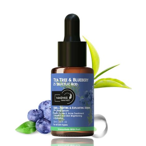 Buy Vandyke Tea Tree & Blueberry with 2% Salicylic Acid Face Serum (30 ml)-Purplle