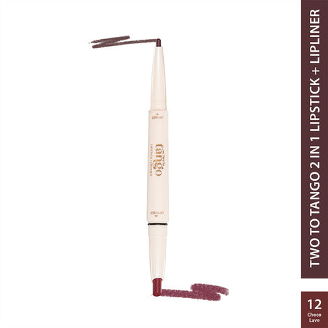 Buy Glam 21 Two To Tango Lip Liner + Lipstick Duo | Non-Transfer | Long Stay | Creamy Matte Finish| Super-glide formula | Non-drying |For Sensational lip look, Choco Lave-12, 0.65 gm-Purplle