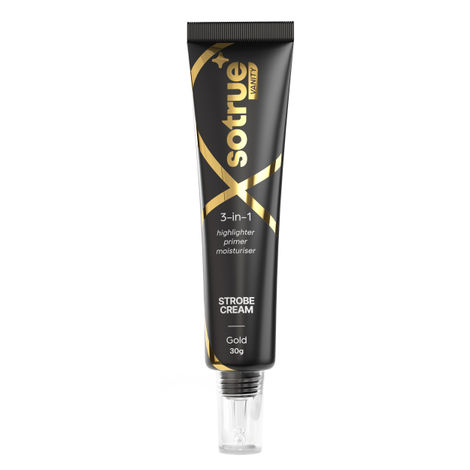 Buy SOTRUE Strobe Cream Gold for Face Radiance, Multipurpose Strobe Cream, Dewy Glazed Instant Glow, Highlighter For Face, Boosts Hydration, For All Skin Types, 30 gm-Purplle
