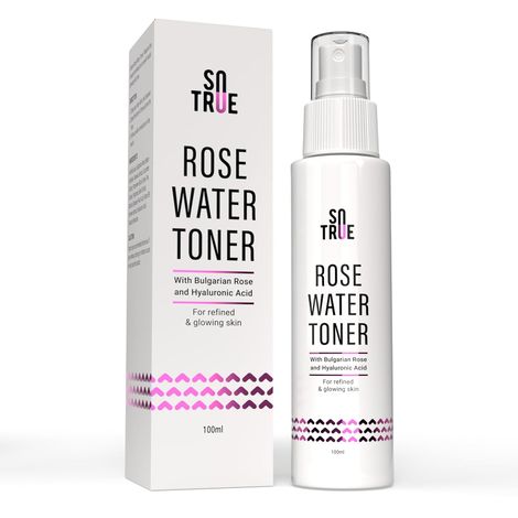 Buy SOTRUE Rose Water Spray For Face | Alcohol Free Face Toner with Bulgarian Rose & Hyaluronic Acid 100 ml | Skin Refining, Pore Tightening | Suitable for Oily, Acne Prone, Dry and Normal Skin-Purplle
