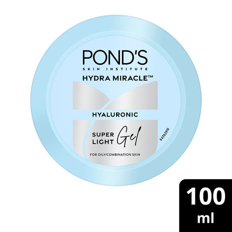 Buy Ponds Super Light Gel | Oil-Free Moisturizer with Hyaluronic Acid & Vitamin E | Hydrates Skin |Non Sticky| 100 ml-Purplle