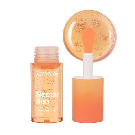 Buy MARS Plumping Color Changing Lip Oil (4.8 ml) (NECTAR KISS) With Fat Applicator | Skin Nourishing Ingredients - Olive Fruit Oil, Jojoba Oil | Hydrating & Moisturising | Plumping Effect-Purplle