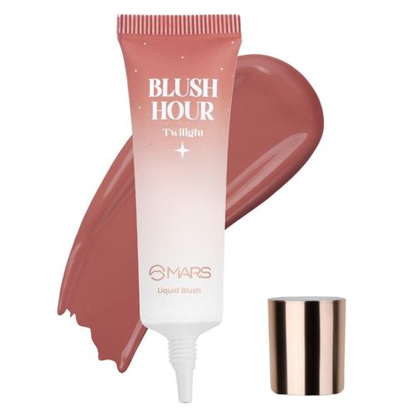 Buy MARS Liquid Blush Hour | Dewy-Matte Finish | Highly Pigmented | Lightweight & Long-Lasting Formula | Effortless Application (12 ml) (02-TWILIGHT)-Purplle