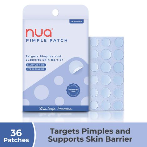 Buy Nua Pimple Patch Acne Control, Hydrocolloid And Salicylic Acid 36 Patches-Purplle