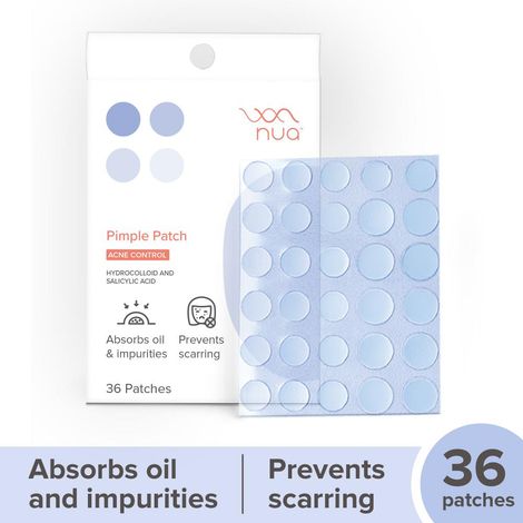 Buy Nua Pimple Patch Acne Control, Hydrocolloid And Salicylic Acid 36 Patches-Purplle