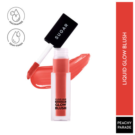 Buy Sugar Cosmetics Cloud Nine Niacinamide Glow Blush 02 Peachy Parade 7.6 ml-Purplle