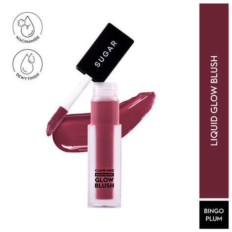 Buy Sugar Cosmetics Cloud Nine Niacinamide Glow Blush 05 Bingo Plum 7.6 ml-Purplle