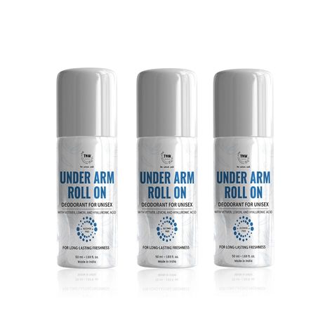 Buy TNW – The Natural Wash Set of 3 Underarm Roll-On Deodorant For Women 50 ml*3-Purplle