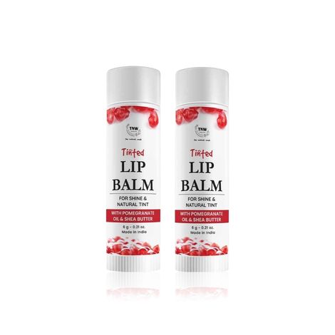 Buy TNW – The Natural Wash Pomegranate Tinted Lip Balm & Rose Tinted Lip Balm 6 gm of each-Purplle