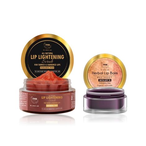 Buy TNW-The Natural Wash Beetroot Lip Balm & Lip Scrub 25 gm & 5 gm-Purplle