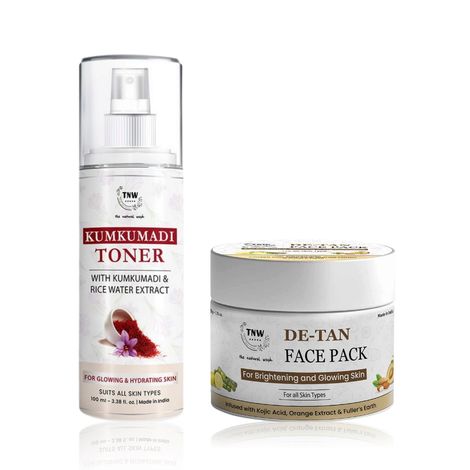 Buy TNW – The Natural Wash D-Tan Face Pack 50 gm & KumKumadi Toner 100 ml-Purplle