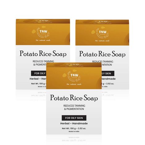 Buy Tnw - The Natural Wash Set of 3 Potato Rice Soap 100 gm-Purplle