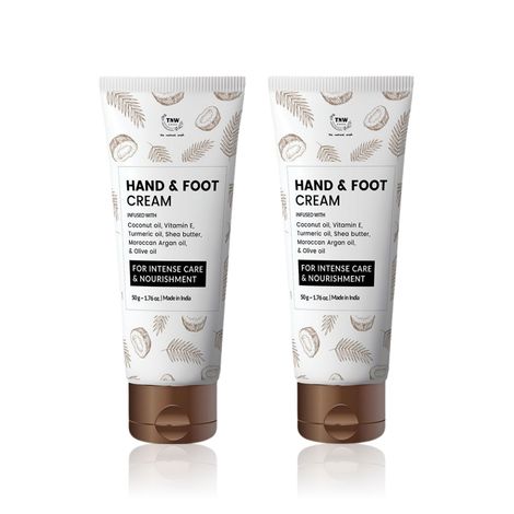 Buy Tnw - The Natural Wash Set of 2 Hand & Foot Cream 50 gm-Purplle