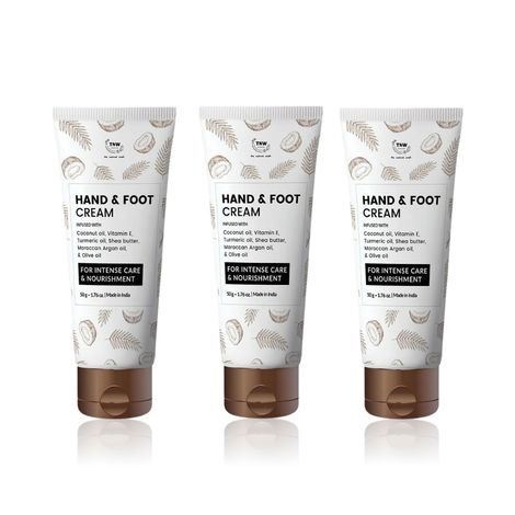 Buy Tnw - The Natural Wash Set of 3 Hand & Foot Cream 50 gm-Purplle