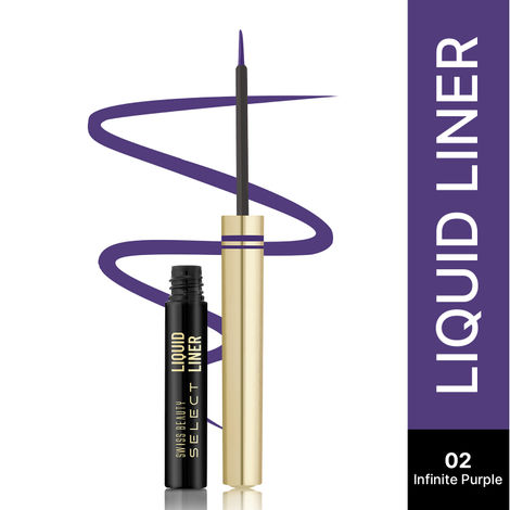 Buy Swiss Beauty Select Here To Stay Liquid Liner Enriched With Chamomile Oil & Almond Oil 2-Infinite Purple 3 ml-Purplle
