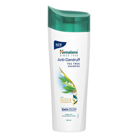 Buy Himalaya Anti-Dandruff Tea Tree Shampoo, Removes up to 100% Dandruff, Soothes Scalp & Nourishes Hair, with Tea Tree oil and Aloe Vera, for men and women, 340 ml-Purplle