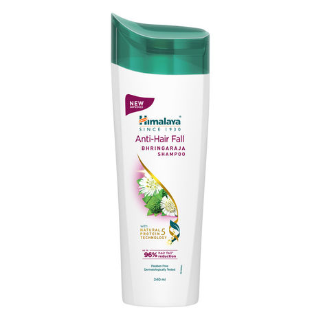 Buy Himalaya Anti-Hair Fall Bhringaraja Shampoo, Reduces Hair Fall, Makes Hair Healthy, With Bhringaraja & Palasha,for men and women, 340 ml-Purplle