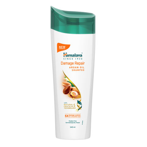 Buy Himalaya Damage Repair Argan Oil Shampoo, 5x damage control for smoother hair, for all hair type, 340 ml-Purplle