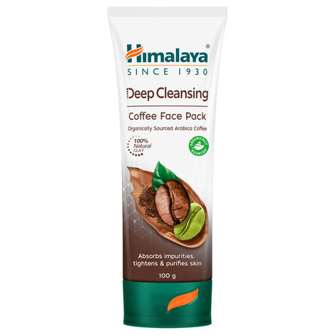 Buy Himalaya Deep Cleasing Coffee Face Pack | Organically sourced Arabica Coffee | 100% Natural Clay | Gives radiant skin | Soap-free | 100 gm-Purplle