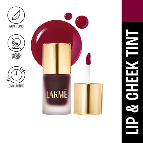 Buy Lakme 9to5 Double Duty Lip & Cheek Water Stain Ruby Glow - Transfer proof, Easy to Apply, Long Lasting - 9 ml-Purplle