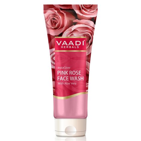 Buy Vaadi Herbals Insta Glow Pink Rose Face wash with Aloe vera extract (60 ml)-Purplle