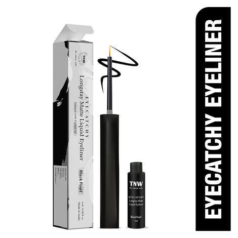Buy TNW The Natural Wash Eyecatchy Longstay Matte Liquid Eyeliner with Hydrogenated Castor Oil | Smudgeproof | Pigmented | Long Lasting | Quick Dry 4 ml-Purplle