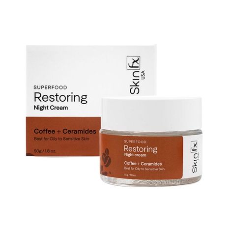 Buy Skin Fx Superfood Restoring Night cream for Glowing Skin, Night Cream for Men & Women, Oily Skin, Best Anti Wrinkle Night Cream, 50 gm-Purplle