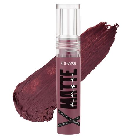 Buy MARS Matte Muse Mousse Lipstick (3 ml) (09-SUPER STAR) with Doe-Foot Applicator | Highly Pigmented | Smooth Texture | Hydrating Formula | Blurry Lips Effect-Purplle