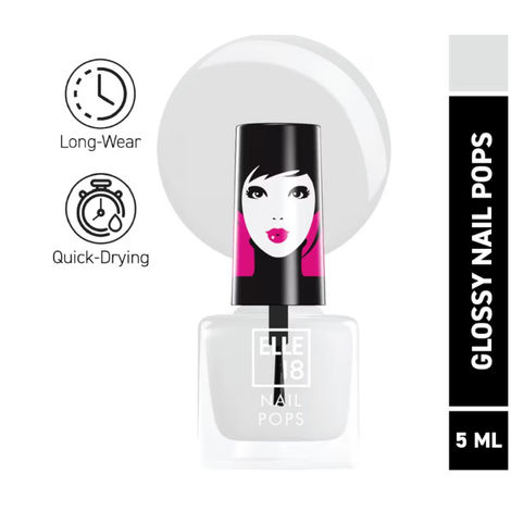 Buy Elle18 Nail Pops Nail Color Shade 27 - Transparent (5 ml)-Purplle